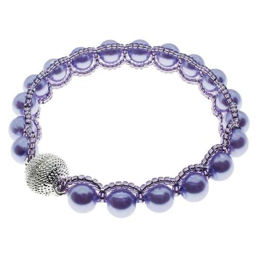 Elizabeth Bracelet indigo blue bracelet making kit — DIY set with beads and instructions for creating handmade jewelry
