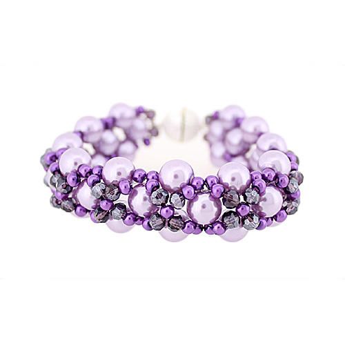 Victoria Lavender Bracelet Kit bracelet making kit — DIY set with beads and instructions for creating handmade jewelry