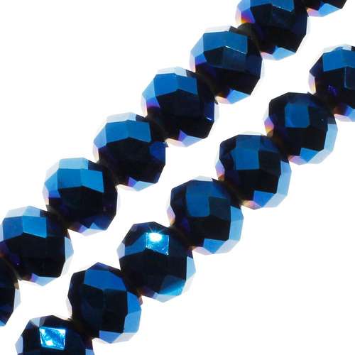 10mm crystal beads blue iris, pack of 30 — faceted for jewelry making and beadwork
