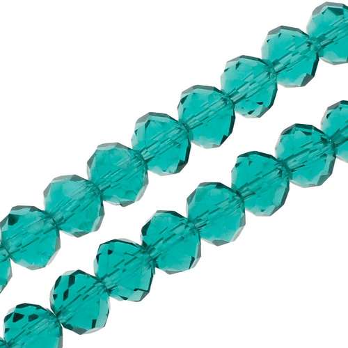 8mm crystal beads teal, pack of 70 — faceted for jewelry making and beadwork