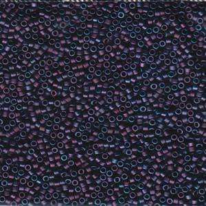 size 11 Miyuki Delica seed beads matt metallic violet gold iris db1054 5g — 5g pack, premium Japanese cylinder beads perfect for bead wea…