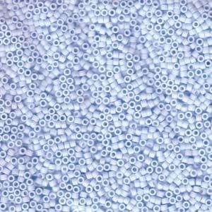 size 11 Miyuki Delica seed beads matt light sky blue db1517 5g — 5g pack, premium Japanese cylinder beads perfect for bead weaving, embro…