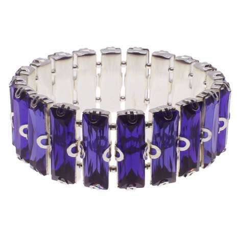 Rivoli Rectangle Bracelet Kit makes 3 purple bracelet making kit — DIY set with beads and instructions for creating handmade jewelry