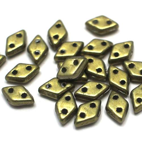 Czech glass glass beads met autumn maple — pack of 60, high-quality two-hole beads ideal for jewelry making, bead weaving, and crafts