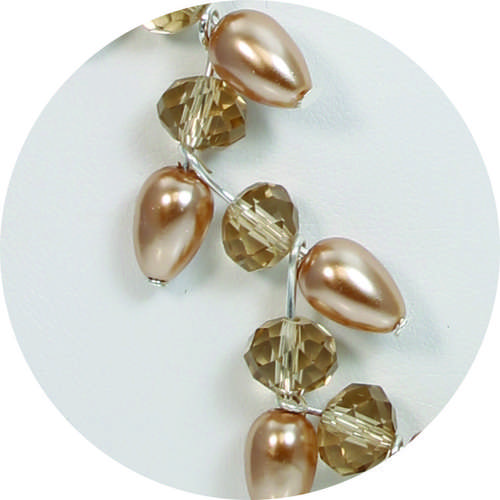 Amber Necklace gold - bundle pack necklace making kit — DIY set with beads and instructions for creating handmade jewelry