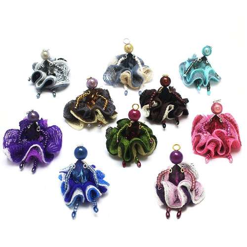 Lady Rivoli bundle 10 colours jewelry making kit — DIY set with beads and instructions for creating handmade jewelry
