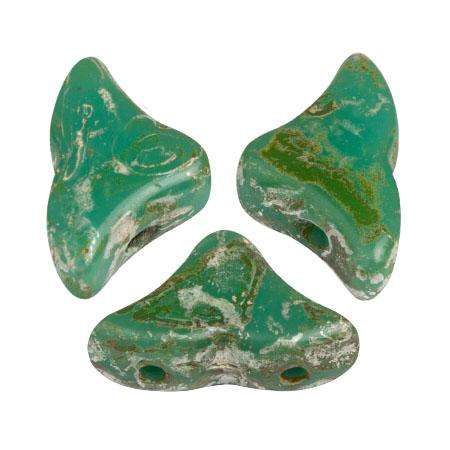 Helios Puca Beads 10g - Oq Green Turquoise Picasso