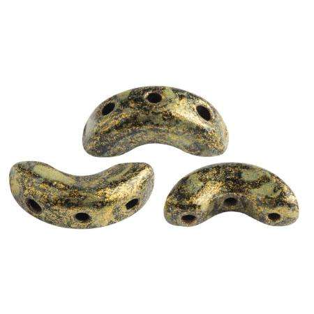Arcos Puca Beads 10g - Met Matt Old Gold Spot