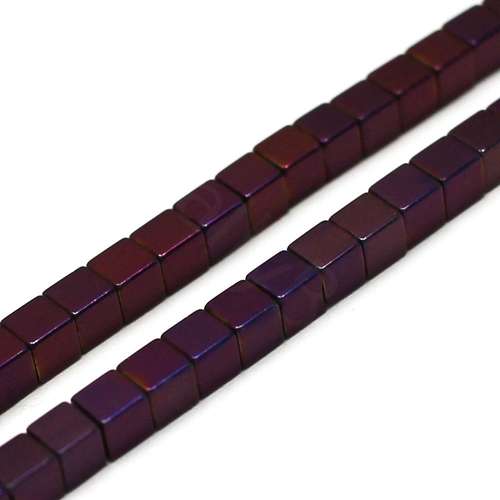 3mm hematite cube — for jewelry making, crafting, and beadwork projects