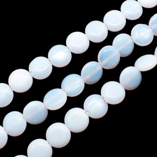 Opal Lilac Opaque Flat Disc - 10mm