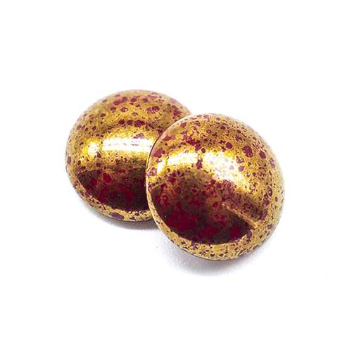Par Puca Cabochon - 18mm - Opq Hyacinth/Bronze Ceramic