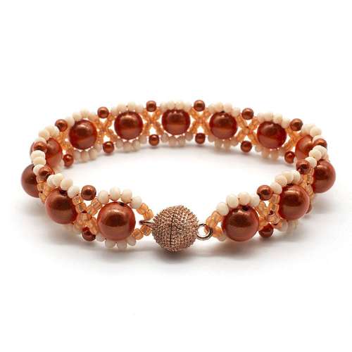 Lucy Miracle Bracelet orange bracelet making kit — DIY set with beads and instructions for creating handmade jewelry