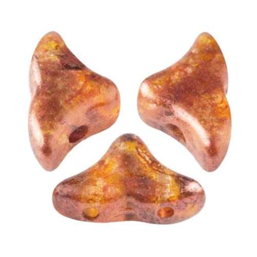 Helios Puca Beads 10g - Crystal Copper Spotted
