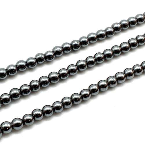 4mm hematite beads — for jewelry making, crafting, and beadwork projects