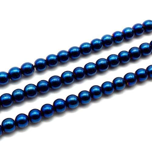 6mm hematite beads — for jewelry making, crafting, and beadwork projects