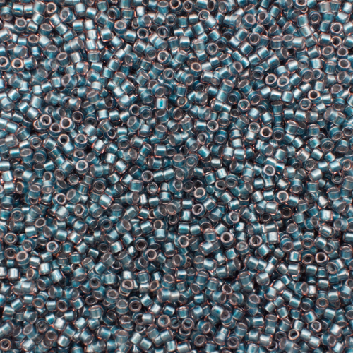 Toho Treasure Size 11 5g - Inside-Colour Crystal/Metallic Blue-Lined