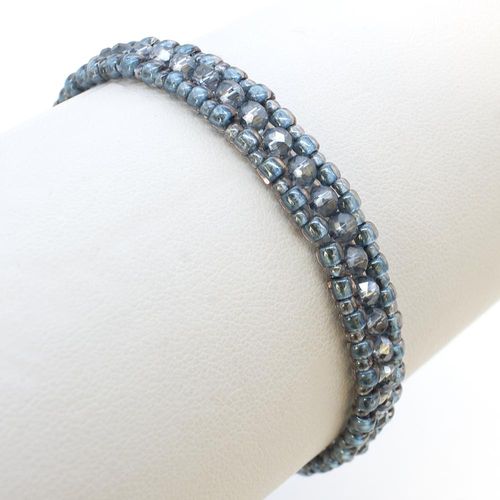 Lara Crystal Bracelets Kit steel bracelet making kit — DIY set with beads and instructions for creating handmade jewelry