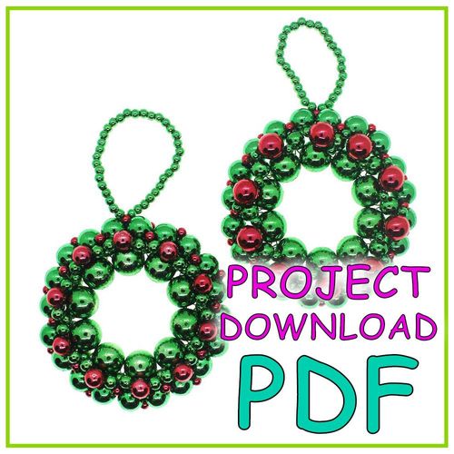 Beaded Wreath Project Download - PDF Instructions