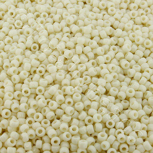 Toho Size 11 Seed Beads 10g - Opaque Light Beige