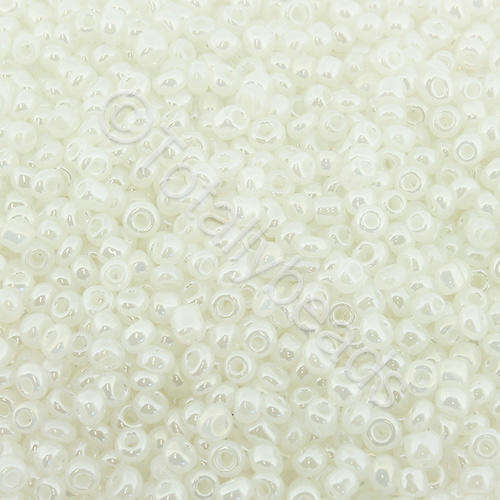 Seed Beads Pearl Shine White - Size 11 100g