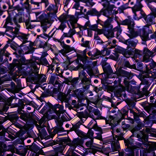 Toho Size 11 Hex Seed Beads 10g - Higher Metallic Grape