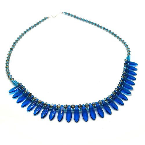 Freya Necklace Beads Only electric capri necklace making kit — DIY set with beads and instructions for creating handmade jewelry