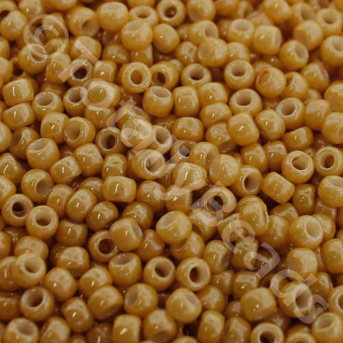 Toho Size 8 Seed Beads 10g - Opaque Luster Dark Beige