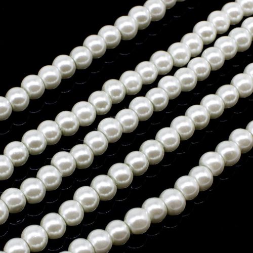 Glass Pearl Round Beads 3mm - Light Aqua