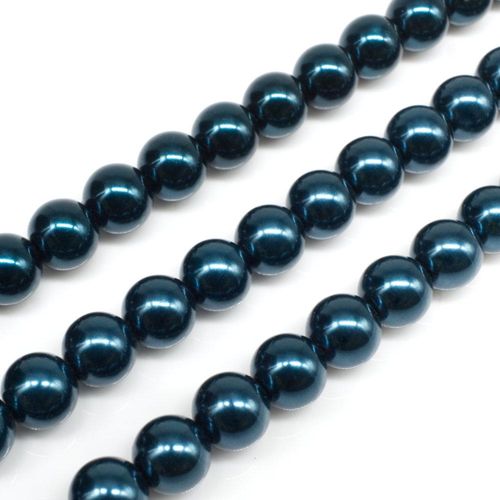 Glass Pearl Round Beads 8mm - Montana