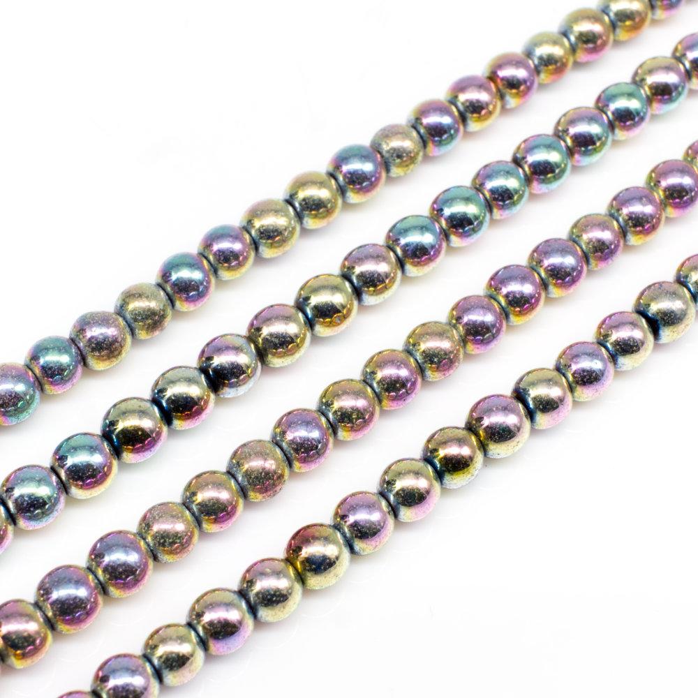 4mm hematite beads — for jewelry making, crafting, and beadwork projects