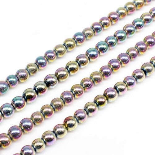 4mm hematite beads — for jewelry making, crafting, and beadwork projects