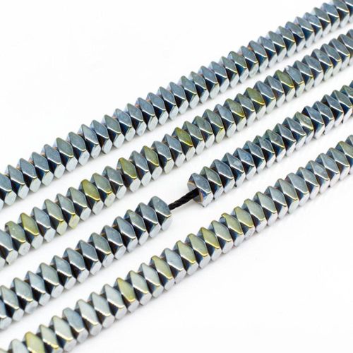 4x2mm hematite beads — for jewelry making, crafting, and beadwork projects