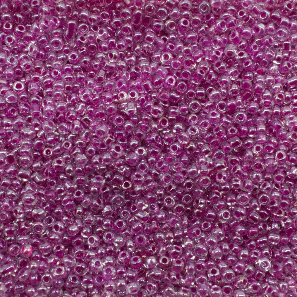 Seed Beads Lined Luster Mauve Size 11 100g 2mm for jewellery making