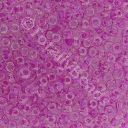 Seed Beads Colour Lined Dark Pink- Size 6 100g
