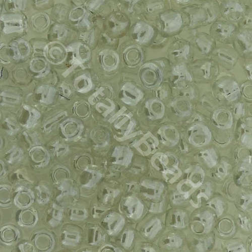 Seed Beads Transparent Luster Clear - Size 6 100g