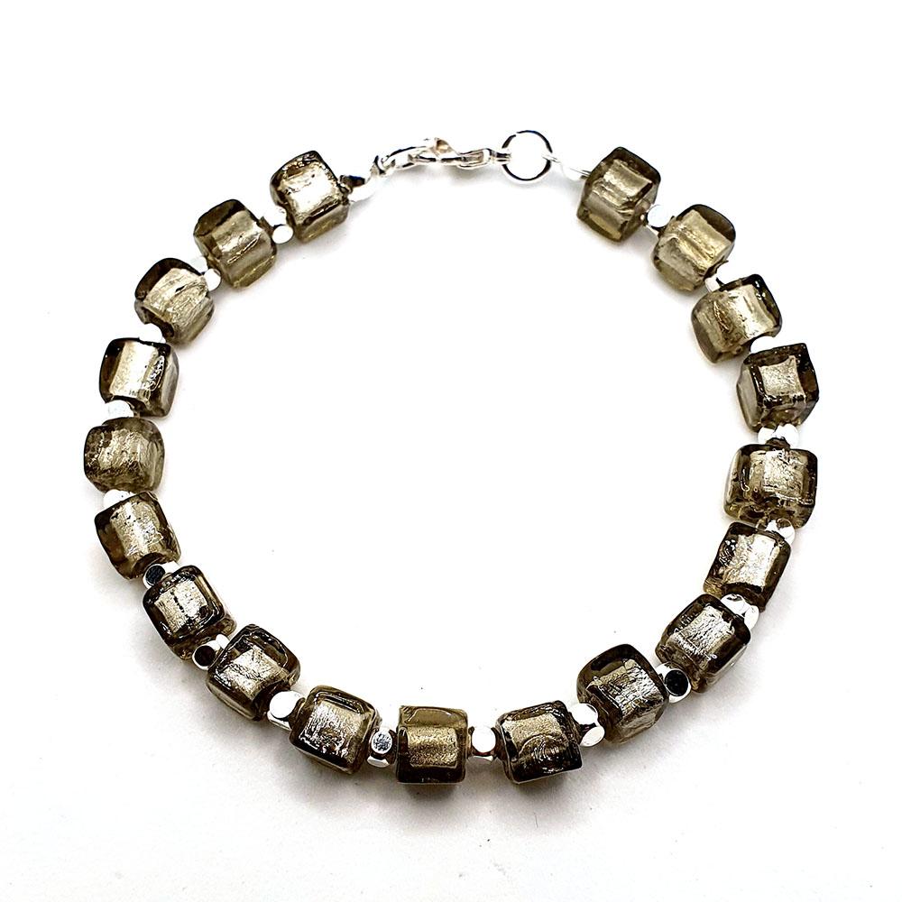 Maddy Bracelet Makes 3 light grey bracelet making kit — DIY set with beads and instructions for creating handmade jewelry