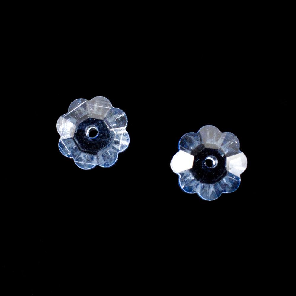 8mm resin Rivoli stone 8mm — faceted round crystal-style cabochon ideal for jewelry making, settings, and crafts