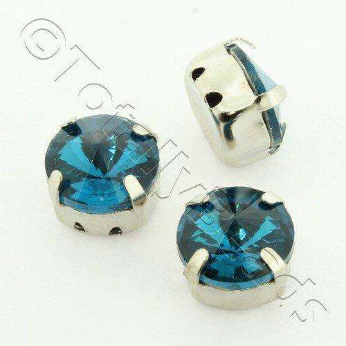 10mm crystal beads teal — faceted for jewelry making and beadwork