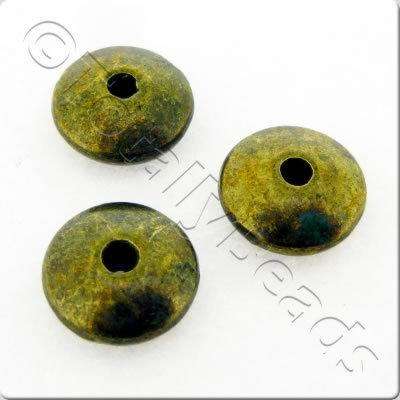 Antique Bronze Bead - Rondelle 10mm 15pcs