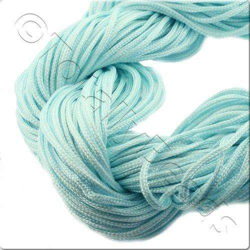Rattail Cord 1mm Light Aqua - 10m