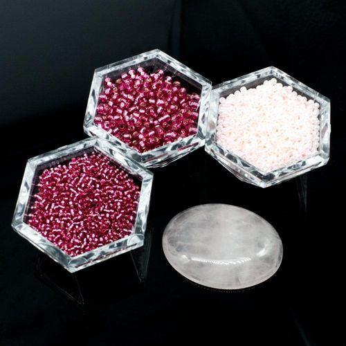 BC 2023 WK 1: Gemstone Cabochon Pendant Rose 40mm for jewellery making