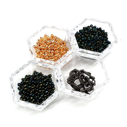 BC 2023 WK 4: 3 Bead Herringbone Iris Rose for jewellery making