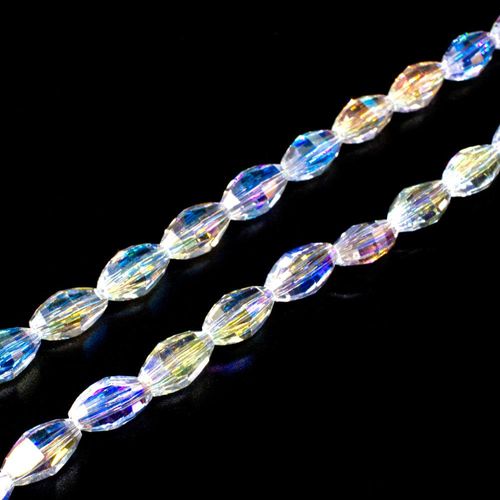 5mm crystal beads crystal ab, pack of 60 — AB finish, faceted for jewelry making and beadwork
