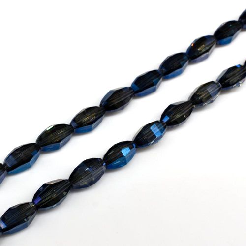 5mm crystal beads blue rainbow, pack of 60 — faceted for jewelry making and beadwork