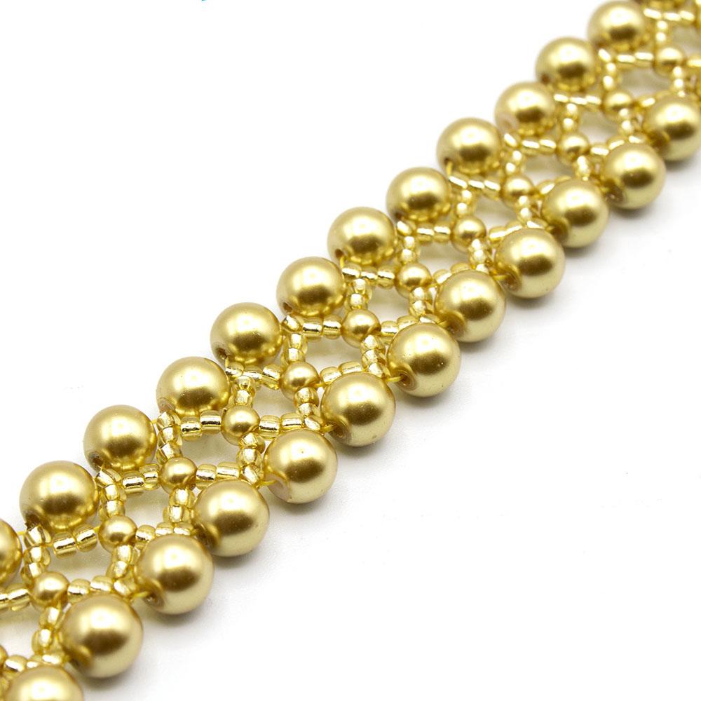 Serenity Bracelet ivory topaz bracelet making kit — DIY set with beads and instructions for creating handmade jewelry