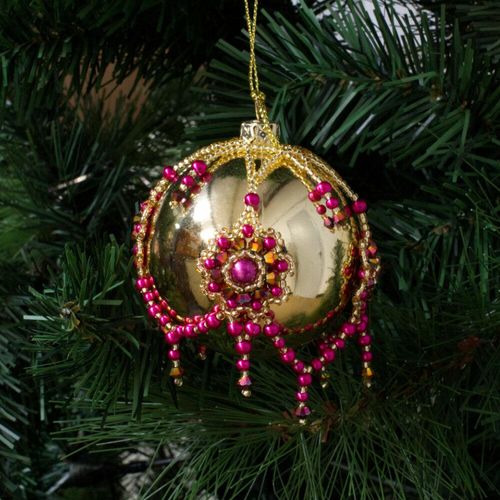 Azalea Bauble Zoom 28/2 magenta jewelry making kit — DIY set with beads and instructions for creating handmade jewelry