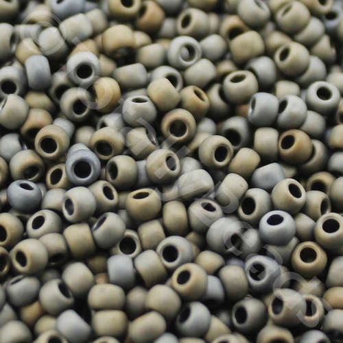 Toho Size 8 Seed Beads 10g - Frost Metallic Iris Brown