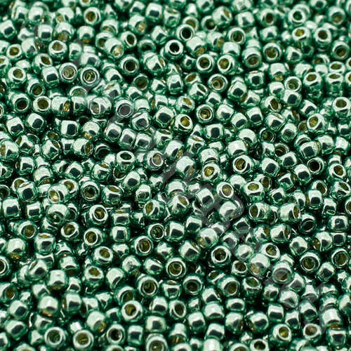 Toho Size 11 Seed Beads 10g - PF Gal. Jade Green