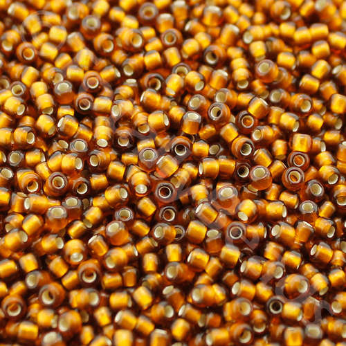 Toho Size 11 Seed Beads 10g - Silver Frost Smoky Topaz