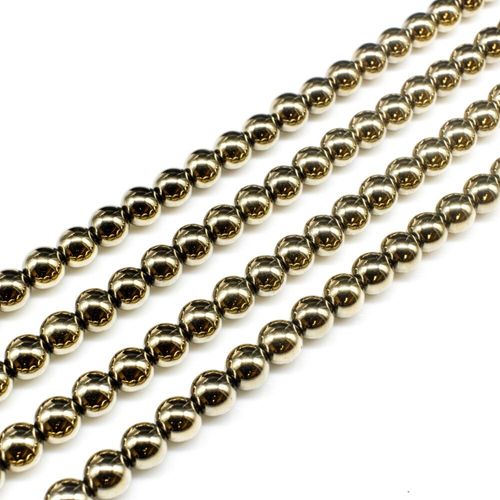 6mm hematite beads — for jewelry making, crafting, and beadwork projects